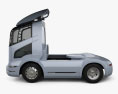Mitsubishi Fuso Tractor Truck 2005 3d model side view