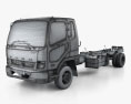Mitsubishi Fuso Fighter (1024) Camion Châssis 2020 Modèle 3d wire render