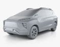 Mitsubishi XM 2017 3d model clay render