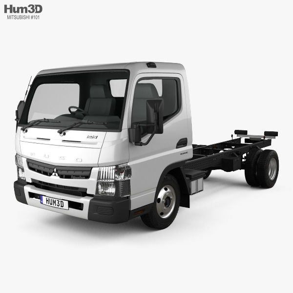 Mitsubishi Fuso Canter 515 Wide Einzelkabine Fahrgestell LKW 2019 3D-Modell