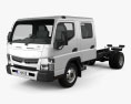 Mitsubishi Fuso Canter 815 Wide Crew Cab Camion Telaio 2019 Modello 3D