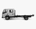 Mitsubishi Fuso Canter 815 Wide Crew Cab Fahrgestell LKW 2019 3D-Modell Seitenansicht