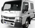 Mitsubishi Fuso Canter 815 Wide Crew Cab 底盘驾驶室卡车 2019 3D模型