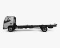Mitsubishi Fuso Canter 918 Wide Single Cab 섀시 트럭 2019 3D 모델  side view