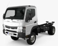 Mitsubishi Fuso Canter FG Wide Cabine Simple Camion Châssis 2019 Modèle 3d