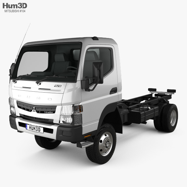 Mitsubishi Fuso Canter FG Wide 单人驾驶室 底盘驾驶室卡车 2019 3D模型