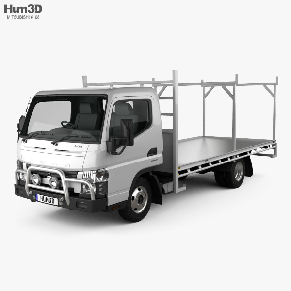 Mitsubishi Fuso Canter 515 Wide Cabina Singola Absolute Access Truck 2019 Modello 3D