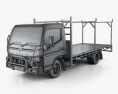 Mitsubishi Fuso Canter 515 Wide シングルキャブ Absolute Access Truck 2019 3Dモデル wire render