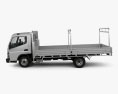 Mitsubishi Fuso Canter 515 Wide Single Cab Alloy Tray Truck 2019 3d model side view
