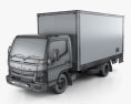 Mitsubishi Fuso Canter 515 Wide Single Cab Pantech Truck 2019 3d model wire render