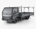 Mitsubishi Fuso Canter 515 Wide シングルキャブ Tradies Truck 2019 3Dモデル wire render