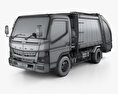 Mitsubishi Fuso Canter Shinmaywa Camion della spazzatura 2019 Modello 3D wire render