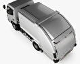 Mitsubishi Fuso Canter Shinmaywa Müllwagen 2019 3D-Modell Draufsicht