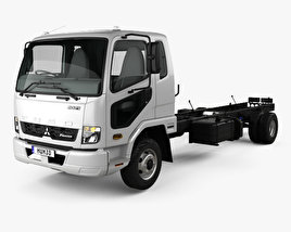 Mitsubishi Fuso Fighter (1024) Chassis Truck with HQ interior 2017 3D model