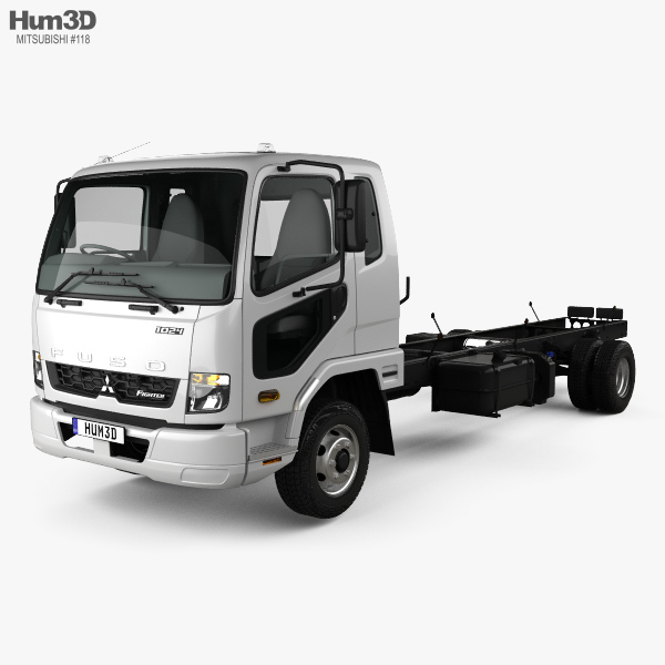 Mitsubishi Fuso Fighter (1024) Chassis Truck with HQ interior 2020 3D model