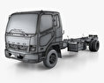 Mitsubishi Fuso Fighter (2017) Вантажівка шасі з детальним інтер'єром 2020 3D модель wire render