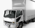 Mitsubishi Fuso Fighter Curtainsider 10 Pallet Truck 2020 3d model