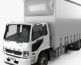 Mitsubishi Fuso Fighter Curtainsider 14 Pallet Truck 2020 3D модель