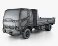 Mitsubishi Fuso Fighter Camion Benne 2020 Modèle 3d wire render