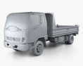 Mitsubishi Fuso Fighter Camion Benne 2020 Modèle 3d clay render