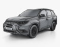 Mitsubishi Outlander PHEV 2020 3D-Modell wire render