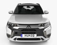 Mitsubishi Outlander PHEV 2020 Modello 3D vista frontale