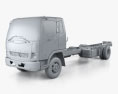 Mitsubishi Fuso Fighter (1227) Chassis Truck 2020 3d model clay render