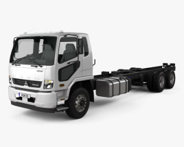 3D model of Mitsubishi Fuso Fighter (2427) Chassis Truck 2020
