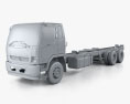 Mitsubishi Fuso Fighter (2427) Fahrgestell LKW 2020 3D-Modell clay render