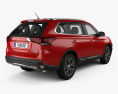 Mitsubishi Outlander GT with HQ interior 2020 3d model back view