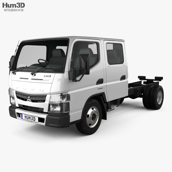 Mitsubishi Fuso Canter (515) City Crew Cab Chassis Truck 2019 3D model