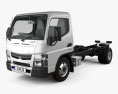 Mitsubishi Fuso Canter (515) Super Low City Cab Вантажівка шасі з детальним інтер'єром 2019 3D модель
