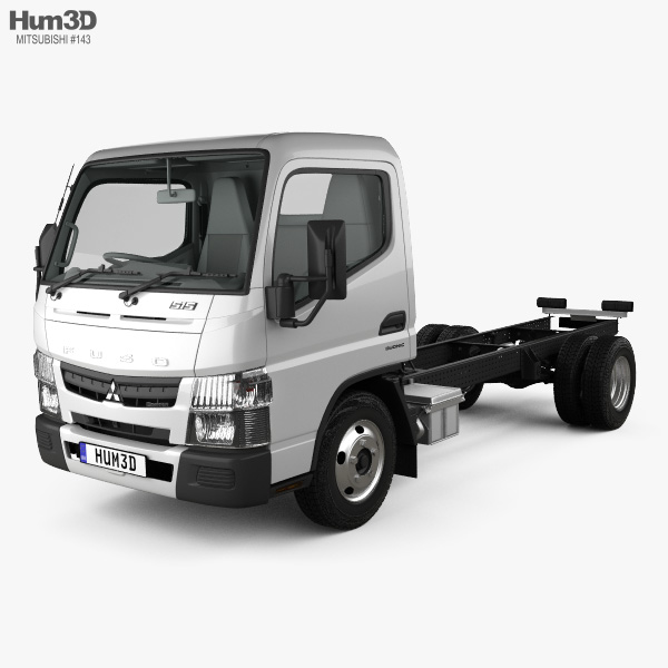 Mitsubishi Fuso Canter (515) Super Low City Cab Chassis Truck with HQ interior 2019 3D model