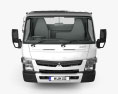 Mitsubishi Fuso Canter (515) Wide Cabina Simple Chasis de Camión con interior 2019 Modelo 3D vista frontal