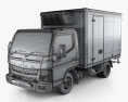 Mitsubishi Fuso Canter (515) Wide 单人驾驶室 冰箱卡车 2019 3D模型 wire render