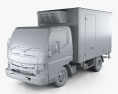 Mitsubishi Fuso Canter (515) Wide Cabine Simple Camion frigorifique 2019 Modèle 3d clay render