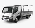 Mitsubishi Fuso Canter (515) Wide Cabine Única Tray Truck 2019 Modelo 3d