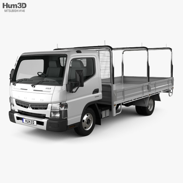 Mitsubishi Fuso Canter (515) Wide Single Cab Tray Truck 2019 3D model