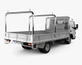 Mitsubishi Fuso Canter (515) Wide シングルキャブ Tray Truck 2019 3Dモデル 後ろ姿