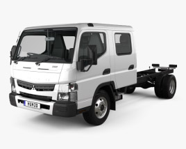 Mitsubishi Fuso Canter (815) Wide Crew Cab シャシートラック HQインテリアと 2016 3Dモデル
