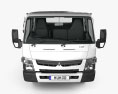 Mitsubishi Fuso Canter (815) Wide Crew Cab Chassis Truck with HQ interior 2019 3d model front view