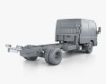 Mitsubishi Fuso Canter (815) Wide Crew Cab Вантажівка шасі з детальним інтер'єром 2019 3D модель