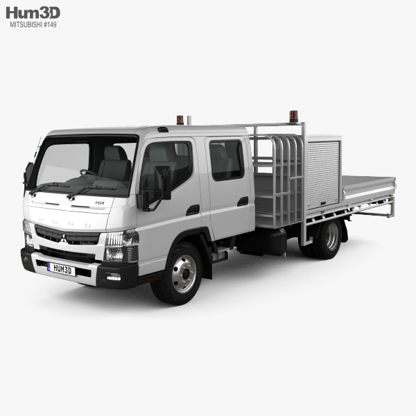 Mitsubishi Fuso Canter (815) Wide Crew Cab Service Truck 2019 3D model