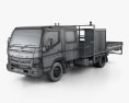 Mitsubishi Fuso Canter (815) Wide Crew Cab Service Truck 2019 3D-Modell wire render