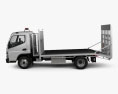 Mitsubishi Fuso Canter (815) Wide Single Cab Tilt Tray Beaver Tail Truck 2019 3d model side view