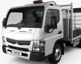 Mitsubishi Fuso Canter (815) Wide Single Cab Tilt Tray Beaver Tail Truck 2019 3d model