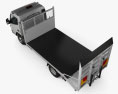 Mitsubishi Fuso Canter (815) Wide Single Cab Tilt Tray Beaver Tail Truck 2019 3d model top view
