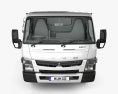 Mitsubishi Fuso Canter (918) Wide Cabina Simple Chasis de Camión con interior 2019 Modelo 3D vista frontal