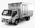 Mitsubishi Fuso Canter (918) Wide Cabine Simple Camion frigorifique 2019 Modèle 3d
