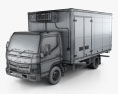 Mitsubishi Fuso Canter (918) Wide Single Cab Refrigerator Truck 2019 3d model wire render